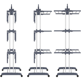 Sakerplus Foldable Stainless Steel Clothes Rack