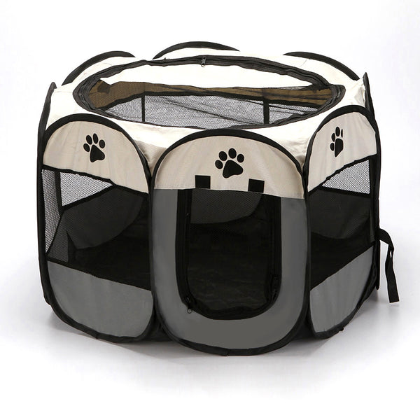 Sakerplus® Portable Foldable Octagonal Pet Playpen