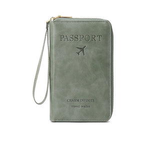 Sakerplus Multi-Functional RFID Passport Wallet