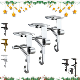 Sakerplus Adjustable Fireplace Garland and Stocking Hanger