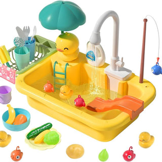 Fregadero de juego Sakerplus® con agua corriente