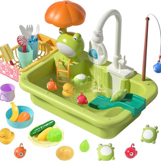 Fregadero de juego Sakerplus® con agua corriente