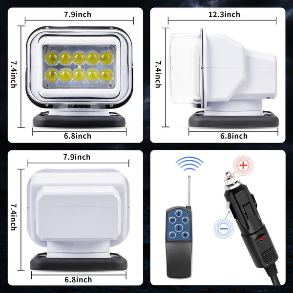 Foco LED Sakerplus con control remoto