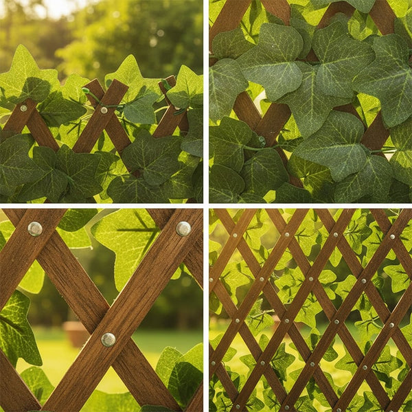 Sakerplus® Expandable Artificial Faux Ivy Privacy Fence