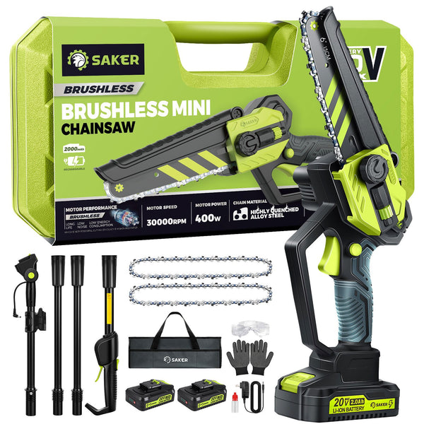 Sakerplus® Cordless Pole Saw and Mini Chainsaw