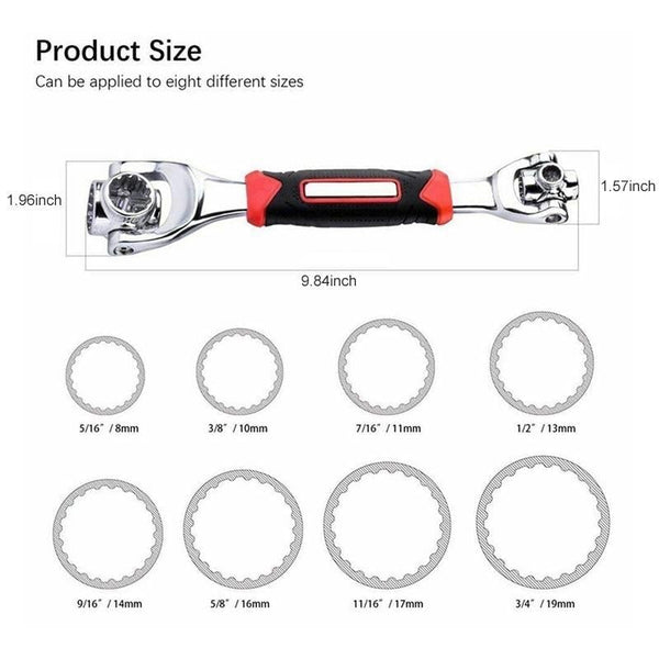Llave de tubo universal Sakerplus® 52 en 1