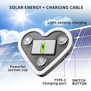 Sakerplus® Triangular Heart Car Light