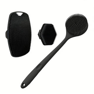 Sakerplus® Silicone Back Scrubber Shower Brush Set