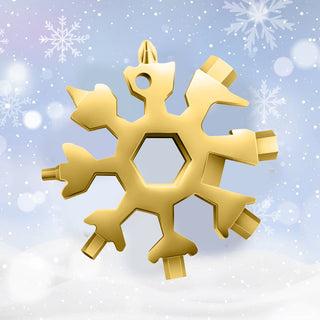 Sakerplus 18-in-1 Stainless Steel Snowflakes Multi-tool