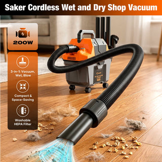 Sakerplus® Cordless Wet and Dry Shop Vacuum