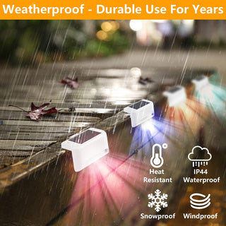 Luces solares para terraza SAKER® para exteriores, paquete de 4