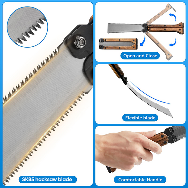 Handy Dual Blade Tool - SAKER Portable Foldable Double-Sided Saw