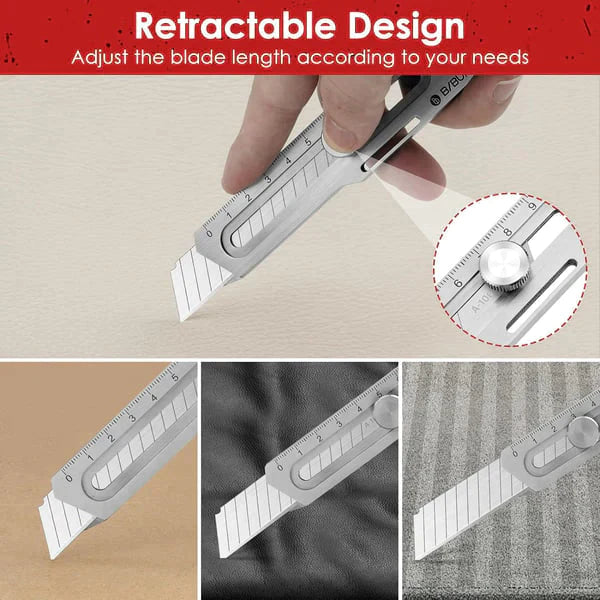 Sakerplus 6 in 1 All-Purpose Portable Stainless Steel Utility Knife