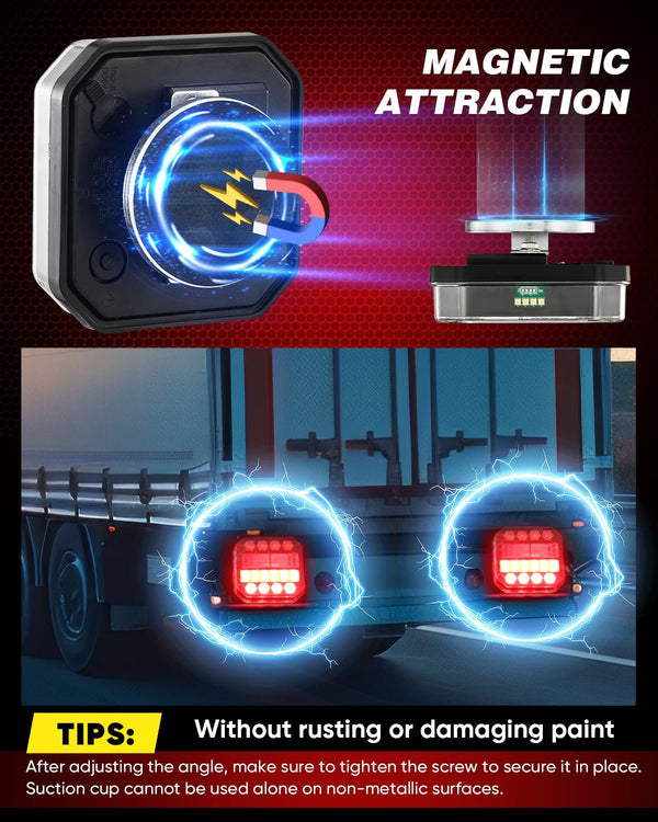 Sakerplus® Trailer Lights Wireless Upgrade 2.4GHz LED