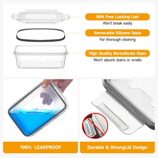 Sakerplus Essential Food Storage Container Set