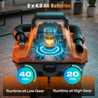 Sakerplus® Cordless Wet and Dry Shop Vacuum
