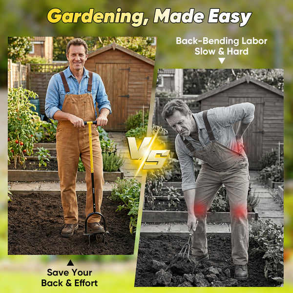 Sakerplus® Hand Tiller Garden Tool