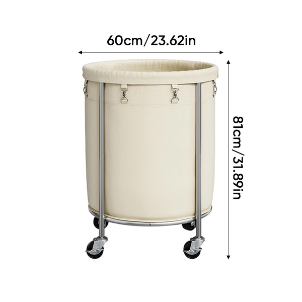 Sakerplus® Rolling Laundry Hamper With Removable Bag