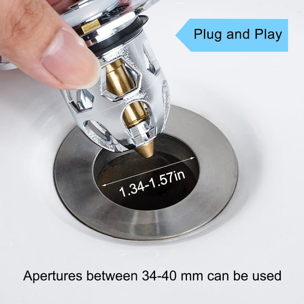Tapón antifugas para lavabo universal Sakerplus