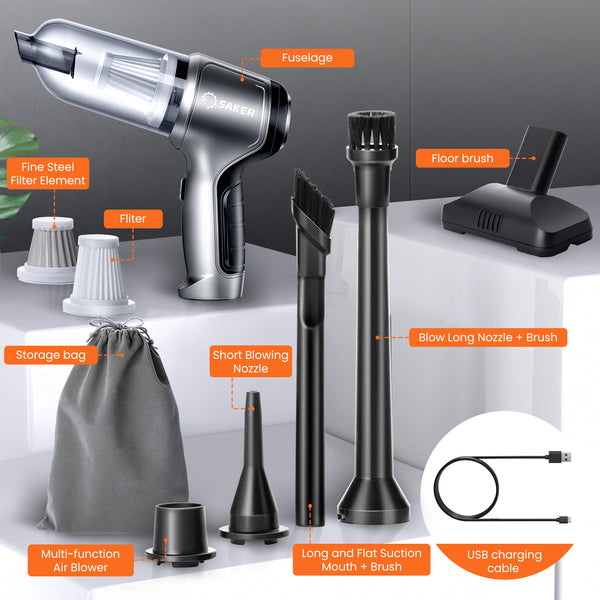 SAKER Mini Handheld Cordless Vacuum Cleaner