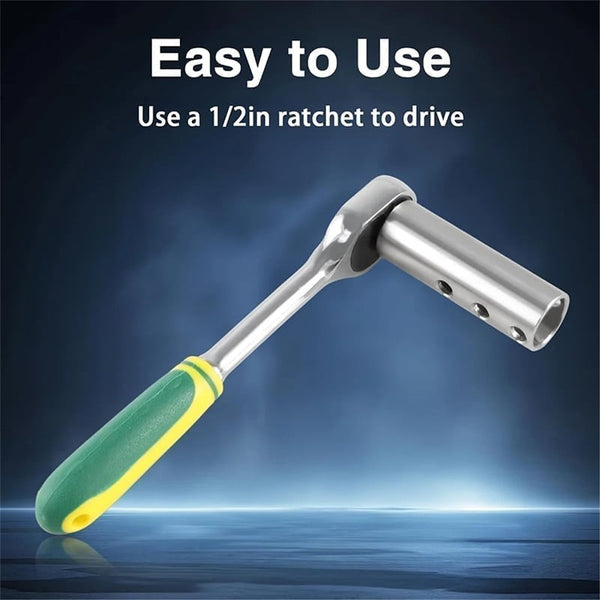 Sakerplus® Stainless Steel Trailer Jack Electric Drill Adapter