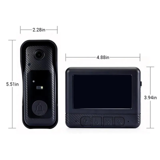 Sakerplus® Wireless Video Doorbell With Screen