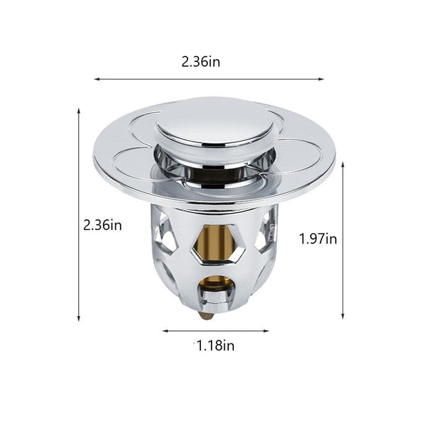 Tapón antifugas para lavabo universal Sakerplus
