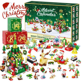 Sakerplus New Advent Calendar Children's Christmas Building Blocks