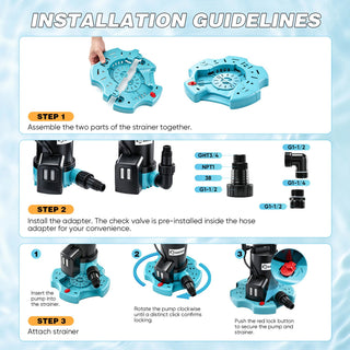 Sakerplus® 1/4 HP Pool Cover Pump