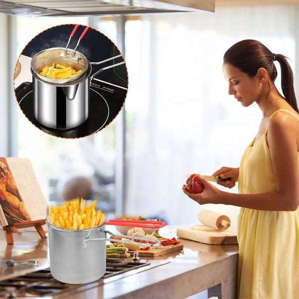 Sakerplus® Multifunctional 304 Stainless Steel Fryer