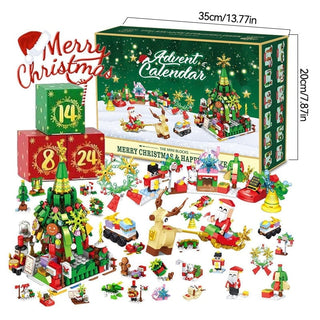 Sakerplus New Advent Calendar Children's Christmas Building Blocks
