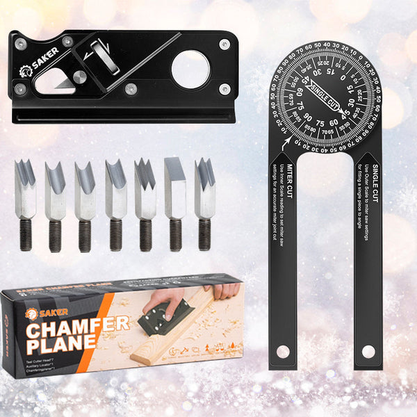 Woodworking Hand Tool for Precise Edges - SAKER® Chamfer Plane