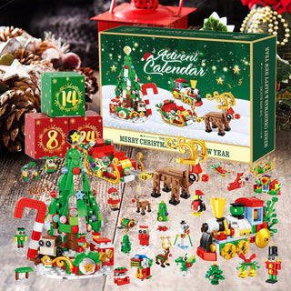 Sakerplus New Advent Calendar Children's Christmas Building Blocks