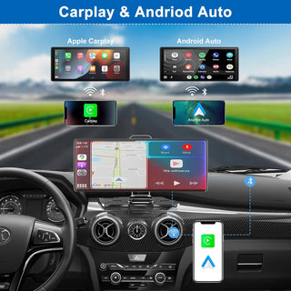 Sakerplus® Wireless Carplay Screen With 4K Dashcam