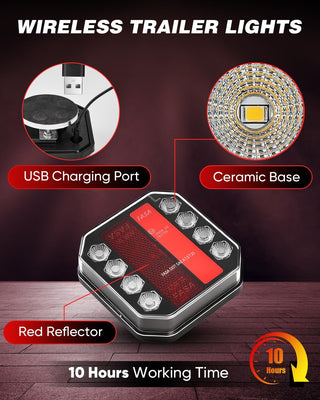 Sakerplus® Trailer Lights Wireless Upgrade 2.4GHz LED