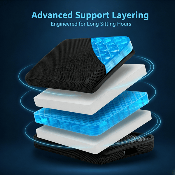 Sakerplus® Compact Foldable Airplane Seat Cushion