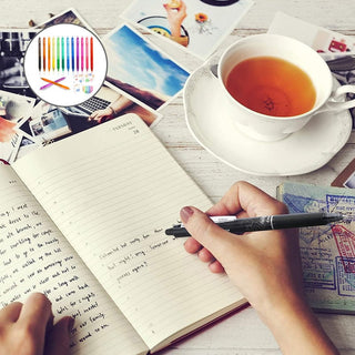 Sakerplus Multi-Color Erasable Gel Pens (12 pcs)