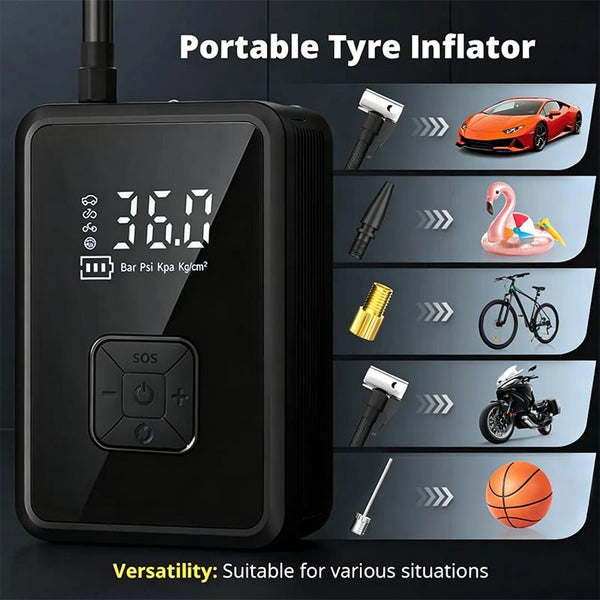 Sakerplus® Portable Wireless Car Tire Air Inflator