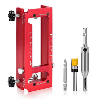 Sakerplus Adjustable Aluminum Door Hinge Jig