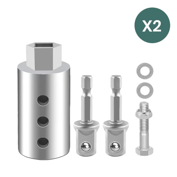 Sakerplus® Stainless Steel Trailer Jack Electric Drill Adapter