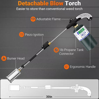 Sakerplus® Professional Propane Weed Torch Burner