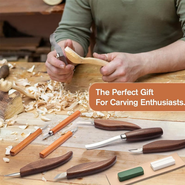 Kit de tallado de madera Sakerplus para principiantes