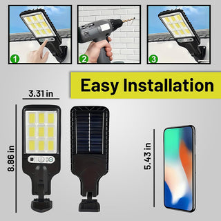 Sakerplus Solar Street Lights Outdoor Security Set