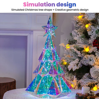 Sakerplus Lighted Prism Christmas Tree Decor