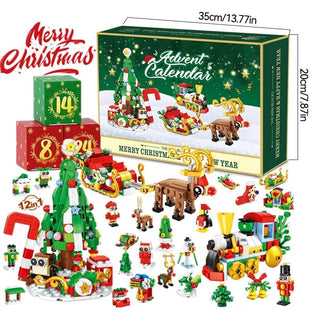 Sakerplus New Advent Calendar Children's Christmas Building Blocks