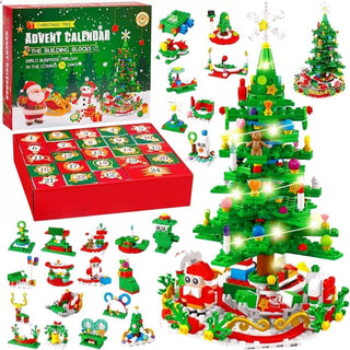Sakerplus New Advent Calendar Children's Christmas Building Blocks