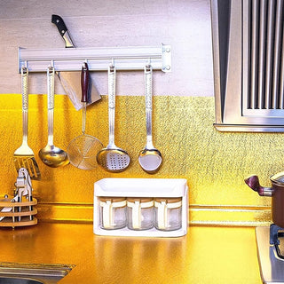 Sakerplus® Waterproof & Oil-Proof Orange Peel Aluminum Foil Contact Paper