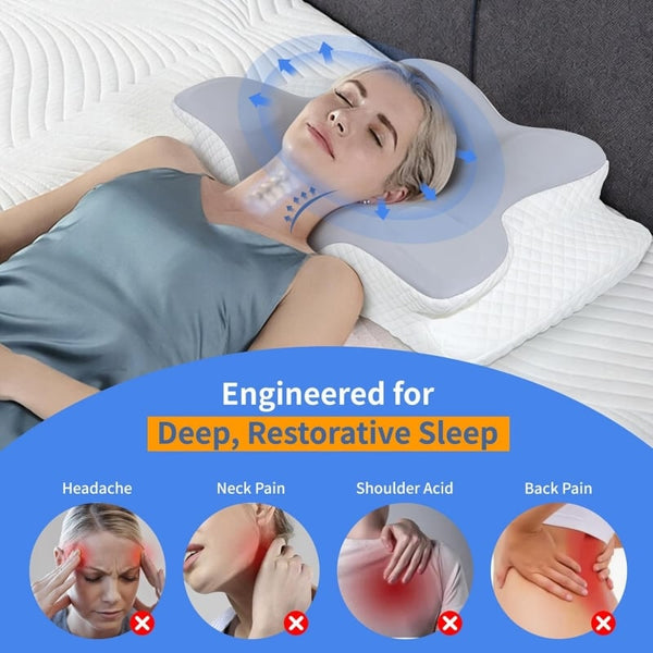 Sakerplus® Cervical Neck Pain Memory Foam Pillow