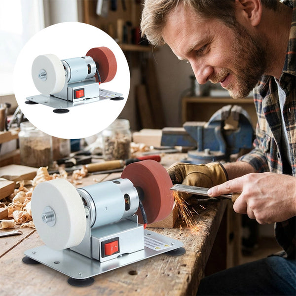 Sakerplus® Electric Knife Sharpener With Dual Grinding Wheels And Variable Speed