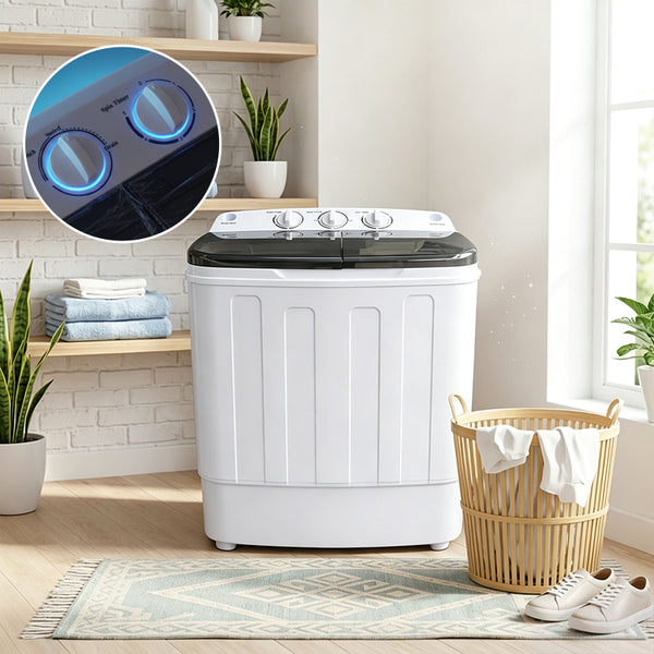 Sakerplus® Twin Tub Mini Washer and Dryer Combo